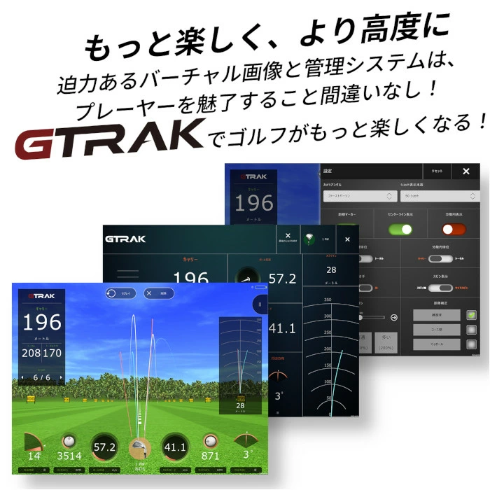 GTRACK 計測画面（イメージ）